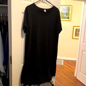 OLD NAVY Black Cotton Sheath Dress